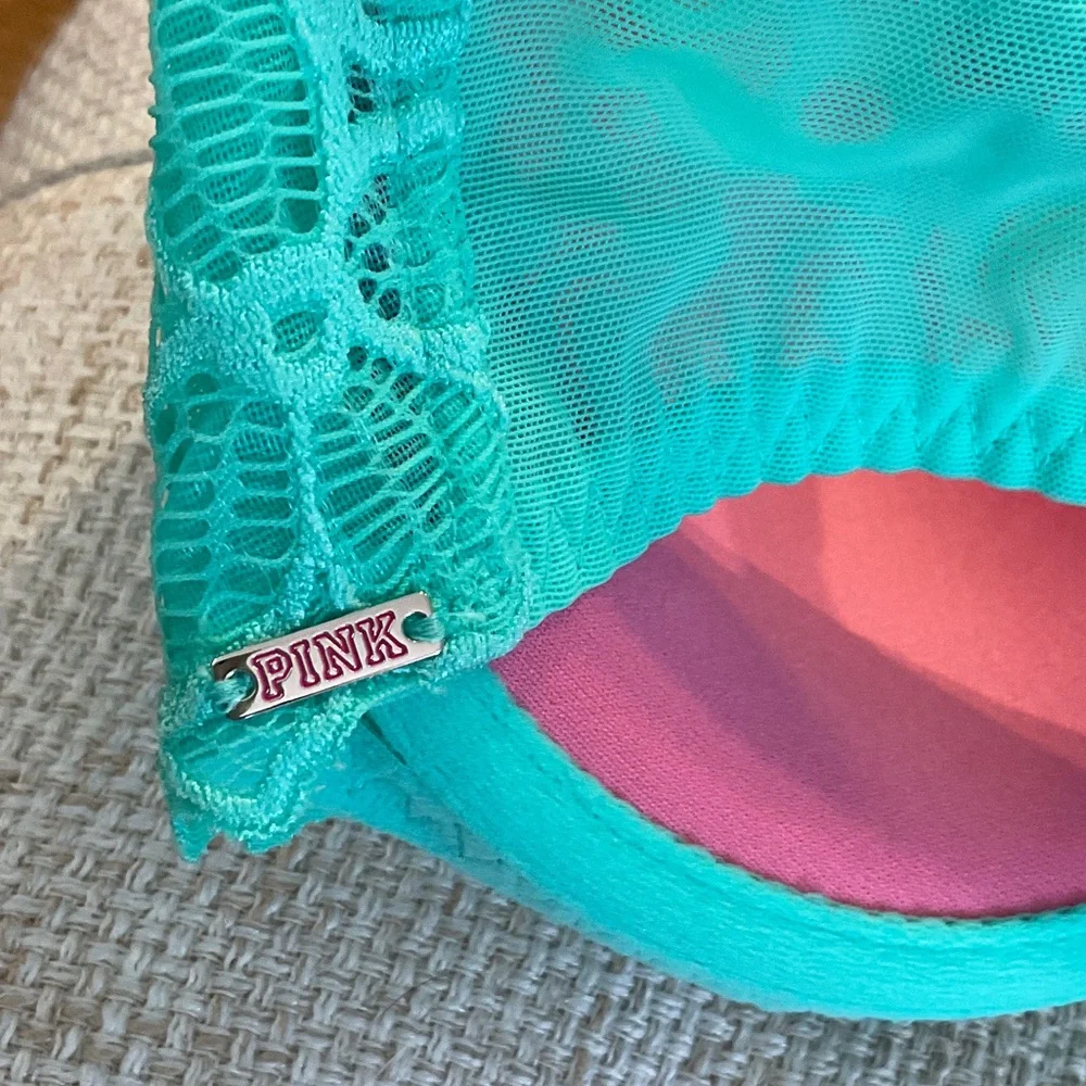 Victoria's Secret Lace Bra in Teal - Picture 4 of 4
